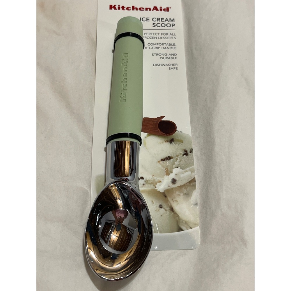 KitchenAid Ice Cream Scoop Pistachio Green Soft-Grip Handle Dishwasher Safe